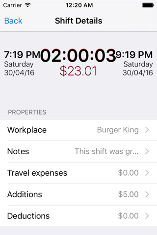 Shifts - Track Your Work Hours screenshot 3
