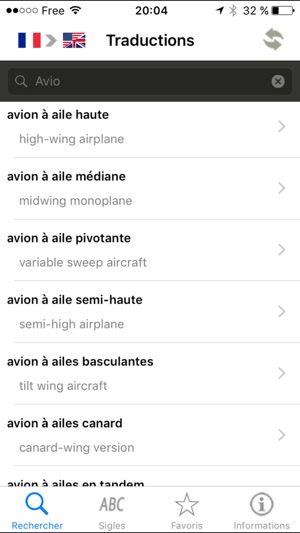 Dictionnaire aéronautique français-anglais/anglais-français (圖2)-速報App