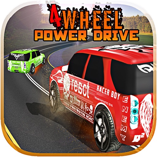 4 Wheel Power Drive Icon