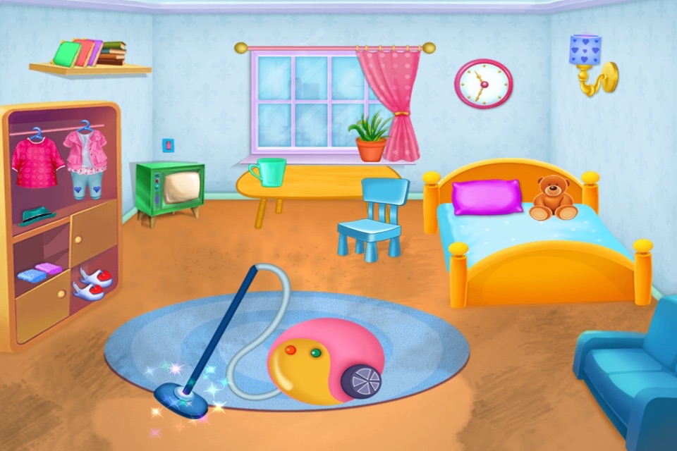 Clean Up - House Cleaning : cleaning games & activities in this game for kids and girls - FREE screenshot 4