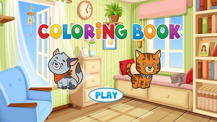 Cute Cats Coloring Book - Painting Game for Kids