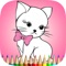 The Kitten Coloring Book HD: Learn to color and draw a kitten, Free games for children