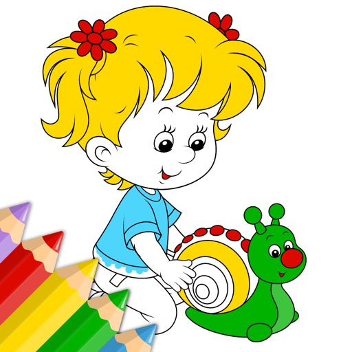 Coloring Book for Little Boys, Little Girls and Kids - Free Game
