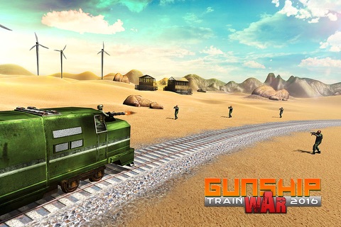 Gunship Train War –  A 3D Railroad Locomotive Counter Attack screenshot 4