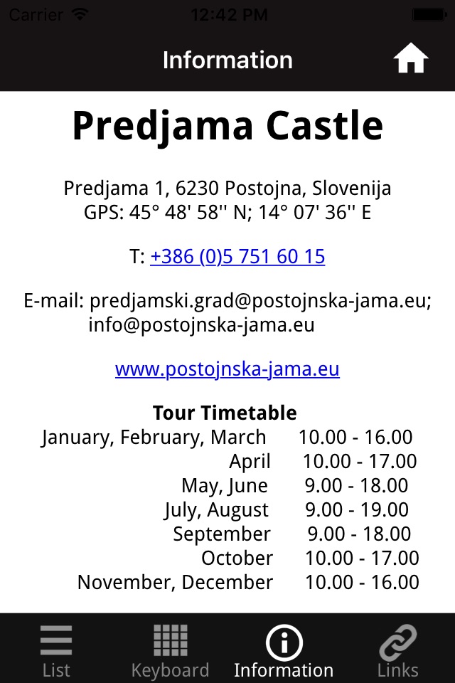 Predjama Castle - audioguide screenshot 4