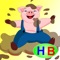 A dirty pig (story and games for kids)