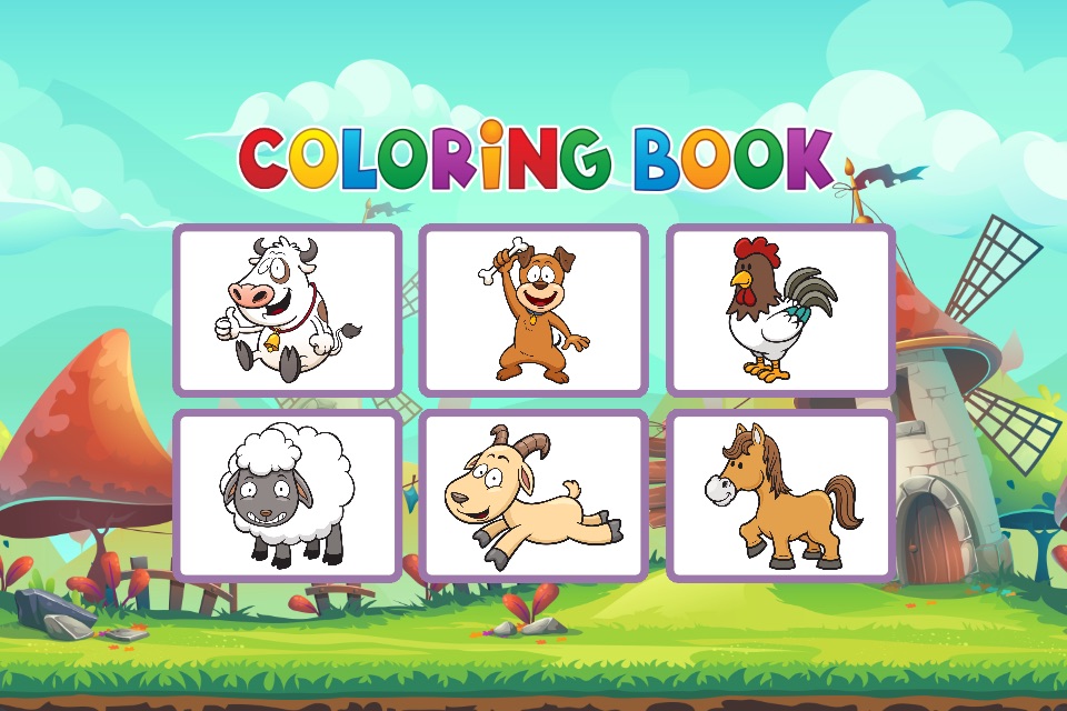 Farm Coloring Book - Animals Painting Game for Kid screenshot 2