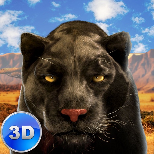 Black Wild Panther Simulator 3D Full - Be a wild cat in animal simulator! Icon