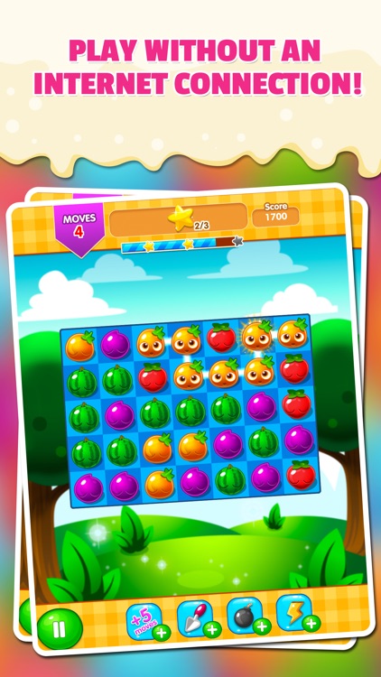 Fruit Fresh Super Jungle Splash - Match 3 game for family Fun Edition FREE! screenshot-4