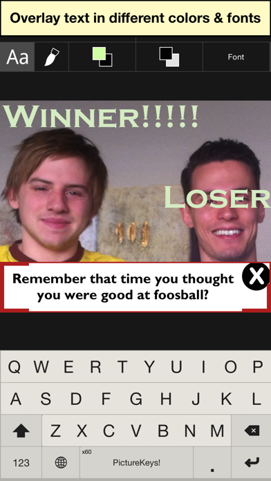 How to cancel & delete PictureKeys - create custom meme pictures to make your messages go viral! from iphone & ipad 2