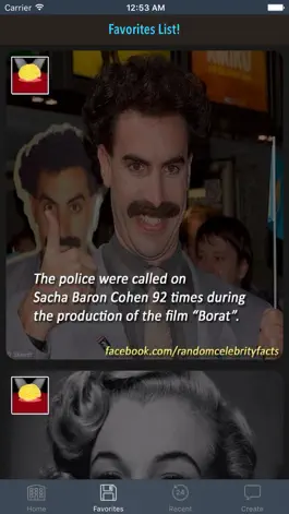 Game screenshot Random Celebrity Facts - Cool Trivia, News and Gossip hack