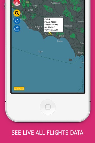 Italia Flights Free : Alitalia, Meridiana Flight Tracker & Air Radar screenshot 3