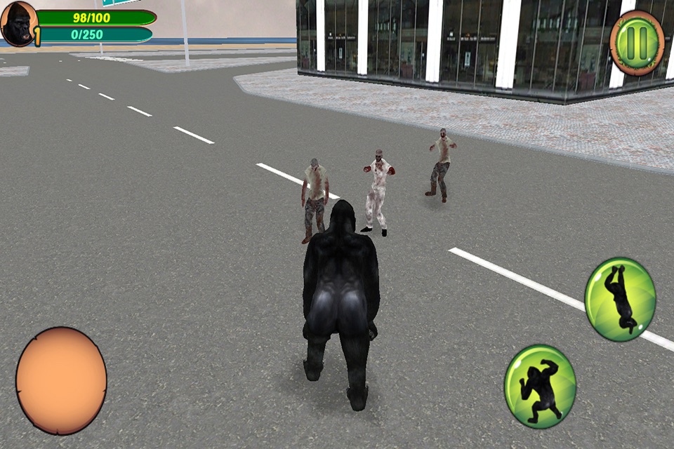 Real Gorilla vs Zombies - City screenshot 4