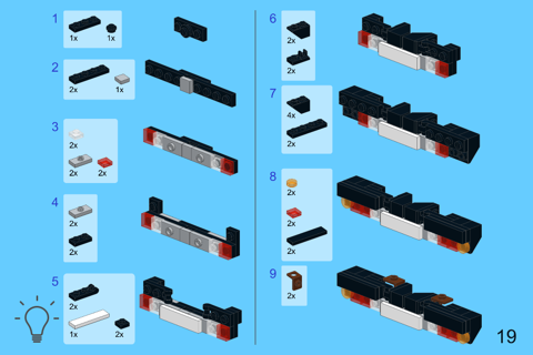 Iveco Truck for LEGO Creator 10242 Set - Building Instructions screenshot 3