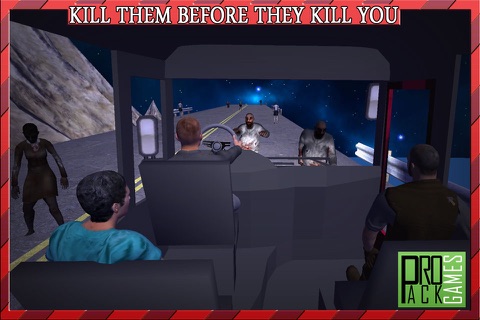 Driving Passengers Bus at Zombie Town Cockpit View – Creepy Highway Apocalypse City screenshot 2