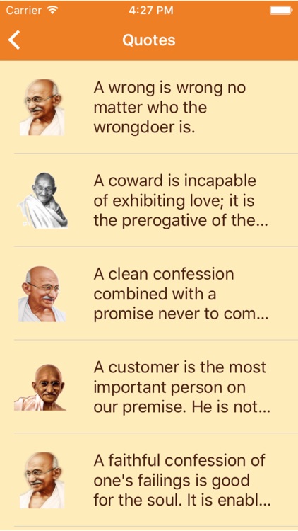 Mahatma Gandhi Quote - The best quote