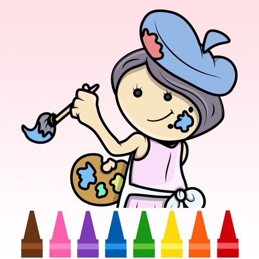 My Little Girl Coloring Pages Free Printable For All Children Icon