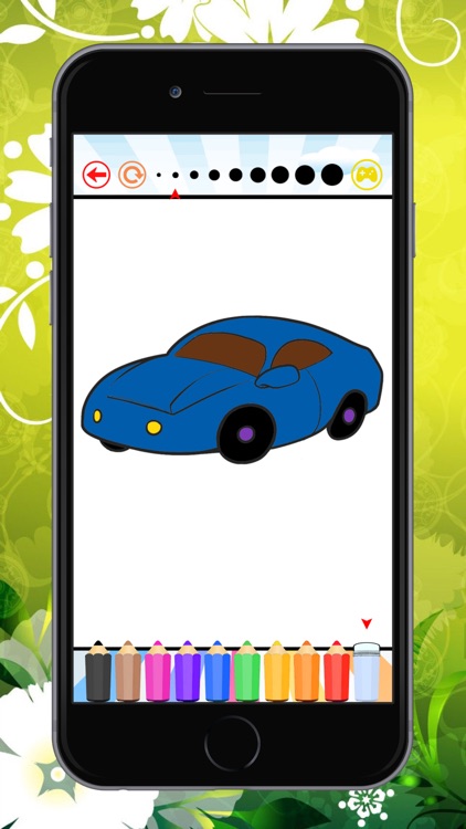 The Car Coloring Book : Educational Learning Games For Kids & Toddler screenshot-3