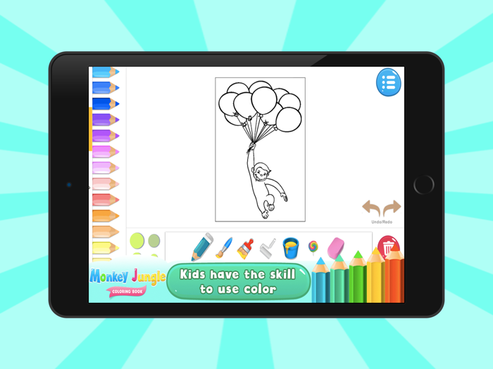 Monkey Jungle Coloring Books