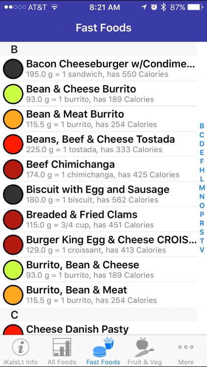 iKals Lite - iNutrient: Calories screenshot-4