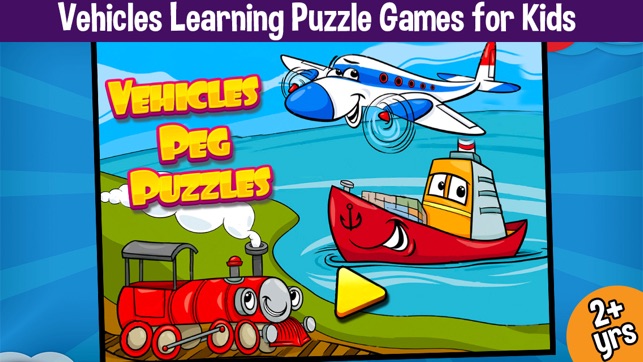 Vehicles Peg Puzzles for Kids(圖1)-速報App