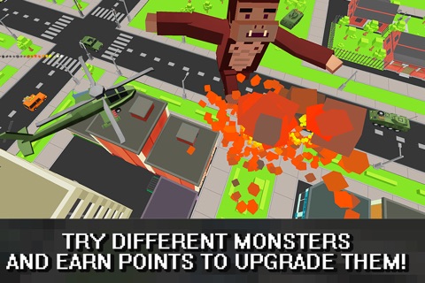 Cube Dino City Rampage 3D Full screenshot 4