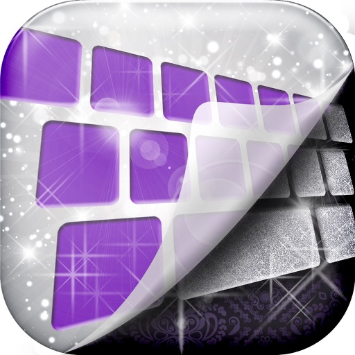 Glitter Keyboard! - Shiny Colorful Background Themes with Fonts icon