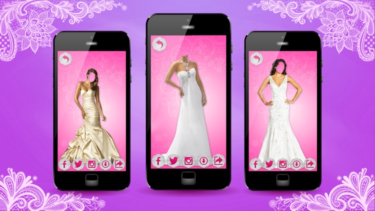 Wedding Photo Editor – Place Your Face On Bridal Montage With Love.ly Dress.es & Sticker.s