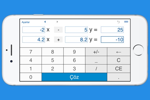 Systems of equations solver screenshot 3