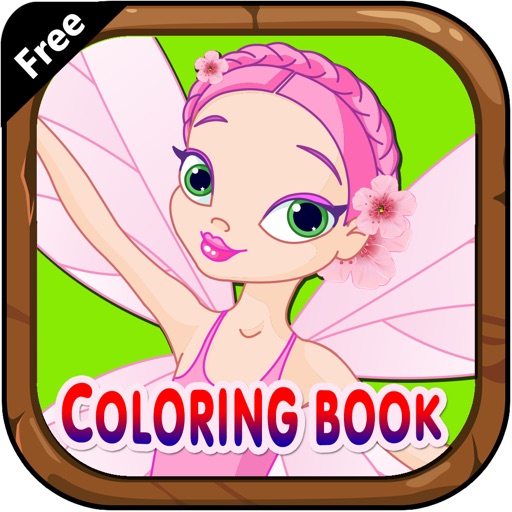 Coloring books (fairy) : Coloring Pages & Learning Games For Kids Free! iOS App