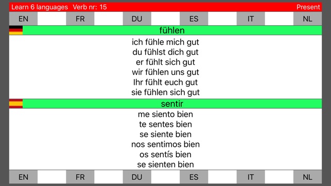 Learn 6 languages simultane using verbs PRO(圖2)-速報App