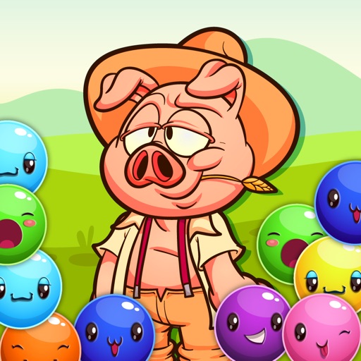 Country Pig Bubbles - PRO - Classic Pop Shooter iOS App