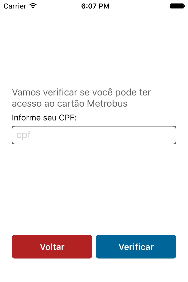 Cartão Metrobus screenshot 4