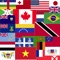 Learn the country flags of the world map