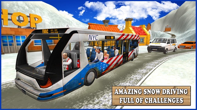 Extreme Snow Bus Driving - Bus Driver Simulator 3D(圖2)-速報App