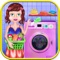 Kids Laundry Clothes Washing & Cleaning - Free Fun Home Games for Girls & kids