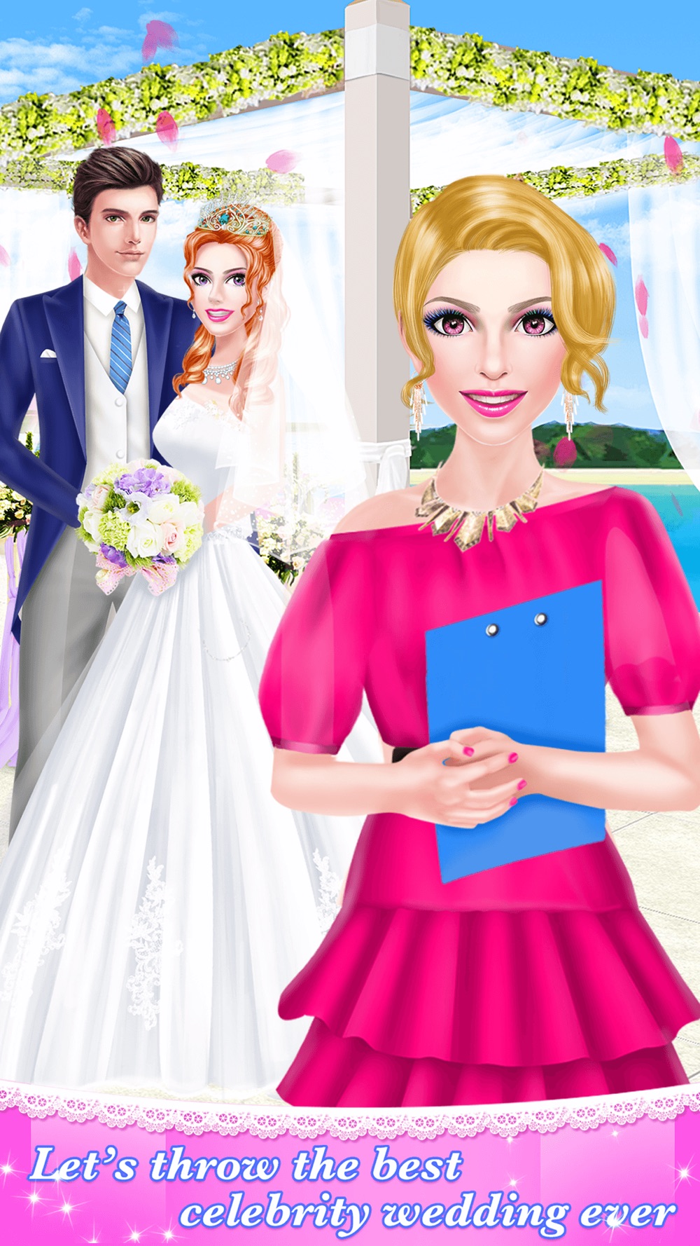 Celebrity Wedding Planner – Bridal Makeover Salon: SPA, Makeup & Dressup Beauty Game for Girls
