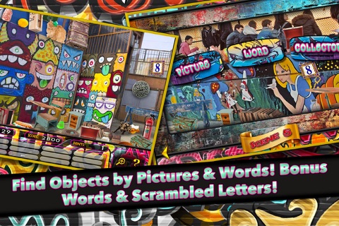 New York Graffiti Hidden Object - Pic Puzzle Spot Differences Spy Objects Kids Fun Game screenshot 4