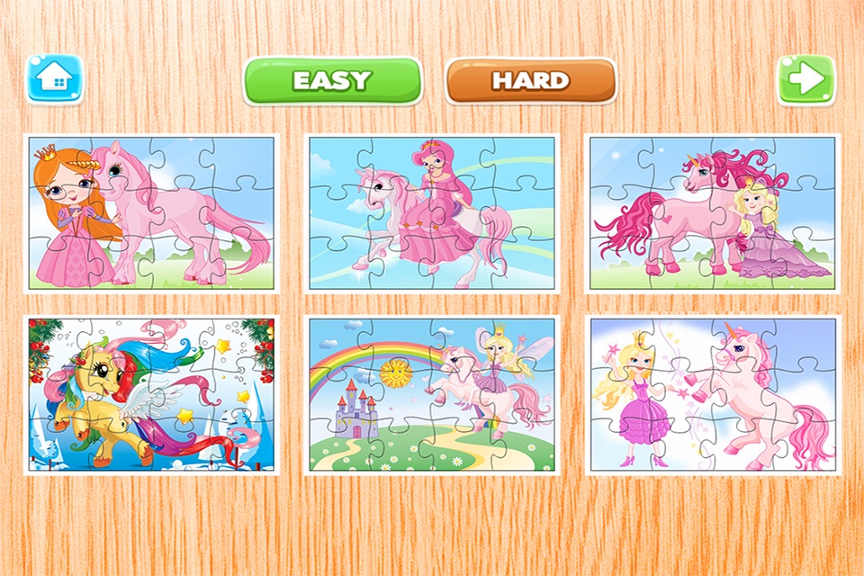 Princess Pony Puzzles - Jigsaw Puzzle for Kids and Toddlers who Love Little Horses and Unicorn Ponies for Free screenshot 2