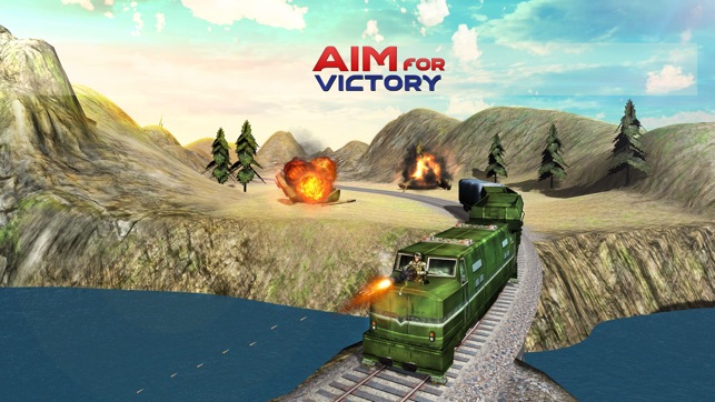 武装直升机火车战争 - 一个3D铁路机车反击