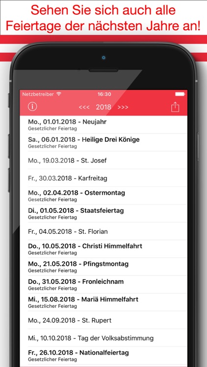 Feiertage Österreich Kalender & Kalenderwochen Pro