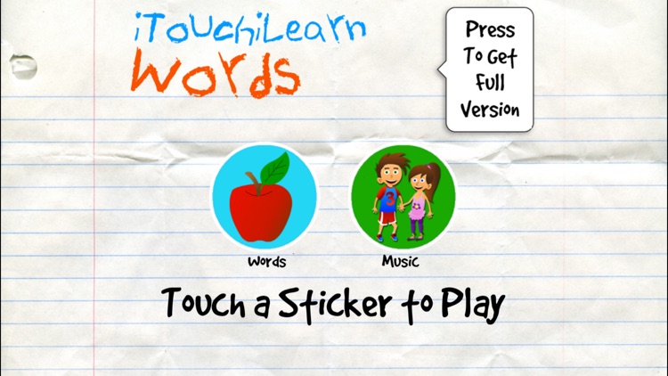 iTouchilearn Words Free for Preschool Reading, Spelling, Speech Skills