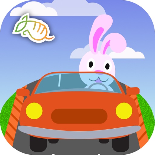 Car Rabbit Race Drive Kids iOS App