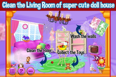 Princess Doll House Cleaning screenshot 2