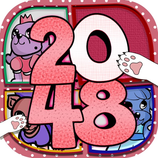 2048 + UNDO Number Puzzle Games “ Chi Chi Love Pets Edition ”