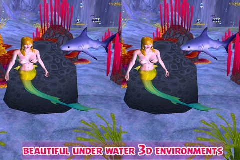 VR Chase Little Flappy Underwater Mermaid Pro screenshot 4
