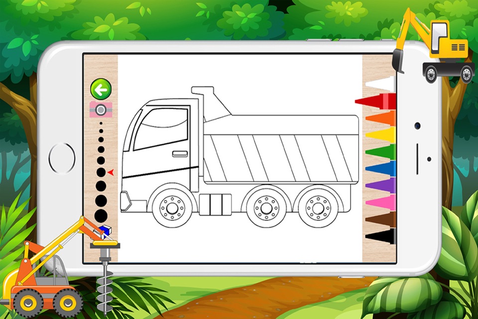 Coloring book of truck for children - Cars, Trucks and other vehicles screenshot 2