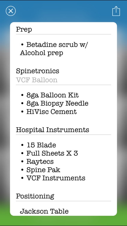 Preference Card® - Info for physicians in surgery screenshot-3
