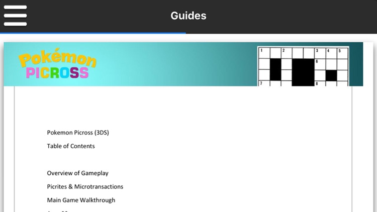 Pro Game Guru - Pokemon Picross Version