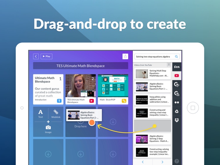 TES Teach with Blendspace - Lesson Resources